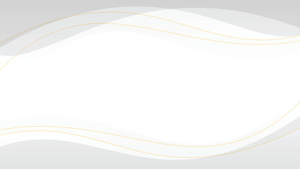 Wall Mural - white wave line abstract background modern luxury wallpaper illustration