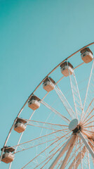 Ferris Wheel Landscape 4K Wallpaper