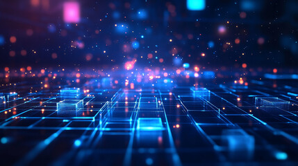 abstract technology communication concept background, Data technology background. Abstract background. Connecting dots and lines