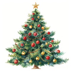 christmas tree christmas illustration decoration.