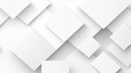 Wall Mural - minimalist white background with geometric grid patterns, creating a modern and sophisticated design