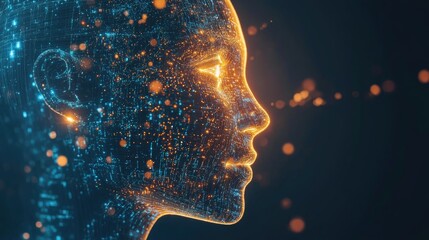 Wall Mural - concept of utilizing ai technology for effective big data management exploring artificial intelligen