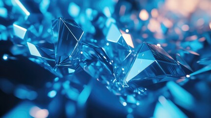 Wall Mural - abstract blue plexus technology background showcasing a futuristic design