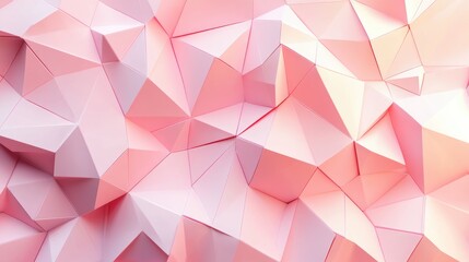 Wall Mural - abstract polygonal background with minimalist lines and plexus digital illustration featuring pink g