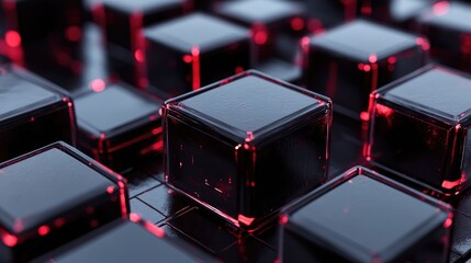 Wall Mural - trl technology readiness levels displayed on dark cubes against a white backdrop