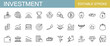 © Rico - 投資に関するアイコンセット　編集可能　