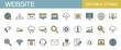 © Rico - Website line icons set. Editable stroke , vector illustration, color