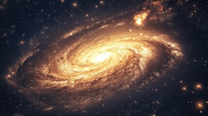 Fototapete - Galaxy in deep space rendered in 3D cartoon style showcasing the beauty of the universe