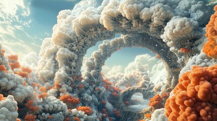 Poster - Fractal in 3D cartoon rendering