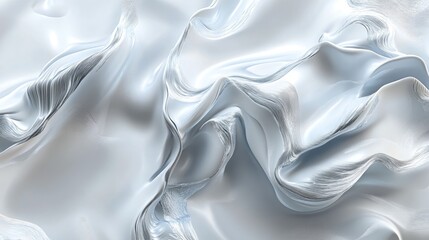 Poster - Abstract liquid gray background featuring a 3D cartoon rendering of mineral cosmos texture marble texture and patterns with abstract frozen gray and white waves Neutral abstract background