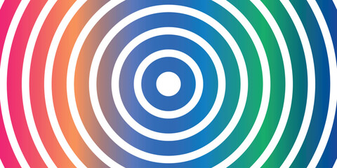 Wall Mural - colorful circle geometric background