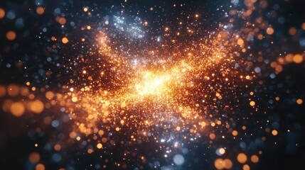 Aufkleber - Extreme star cluster comes to life in a 3D cartoon rendering