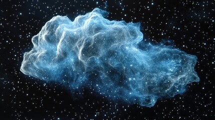 Fototapete - Space Nebula in 3D cartoon rendering