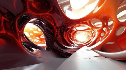 Poster - Abstract background in 3D cartoon rendering