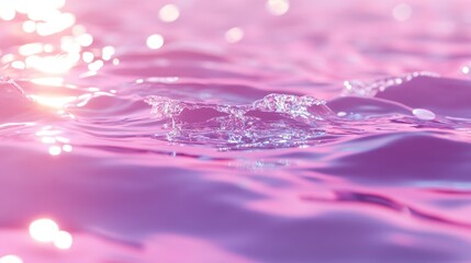 Aufkleber - Abstract light pink water bokeh background in a 3D cartoon rendering