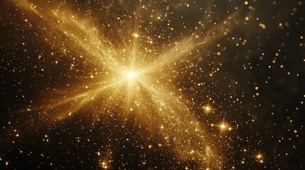 Aufkleber - Galaxy background with stars and stardust in a 3D cartoon rendering Universe wallpaper