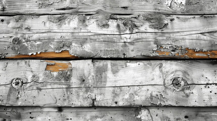 Wall Mural - The image is a close up of a wooden surface with a lot of cracks and splinters