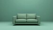 © ArtificialHorizons - 3D rendering of a simple sofa design featuring a clean background suitable for various compositions