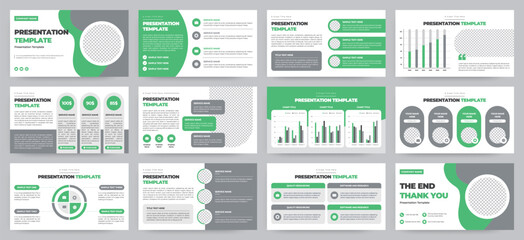 modern presentation slide templates. infographic elements template set for web, print, annual report