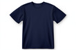 © Sajjad - navy blue T-shirt template with nothing neat, mockup for design and print. T-shirtT-shirt front and back view isolated on white background