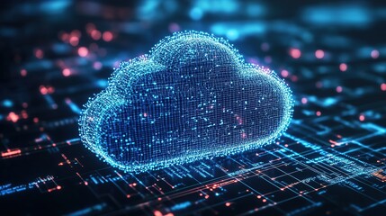 Line, internet and big data connection for cloud storage, artificial intelligence and coding. Blue, matrix and network connectivity for ai algorithm, quantum computing and programming background