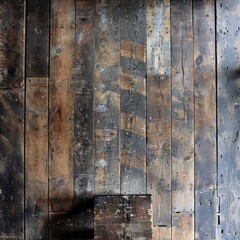 Wall Mural - Weathered wooden floor