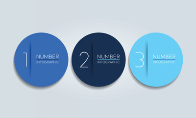 Wall Mural - 3 elements scheme, diagram. three connected circles. infographic template.