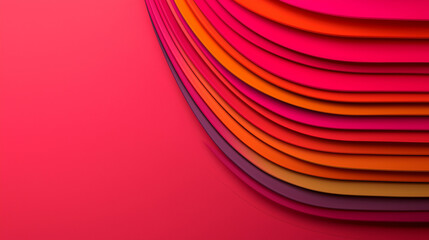 Leinwandbilder - Bright abstract spiral with layers of vibrant colors creating dynamic visual effect. warm hues blend seamlessly, evoking sense of energy and creativity