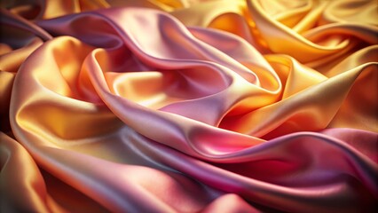 Sticker - Captivating Smooth Silk Gradient Background in Pink, Gold, and Orange Shades Perfect for Creative Projects, Website Designs, and Wallpaper Backgrounds