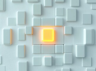 Canvas Print - Glowing Square.