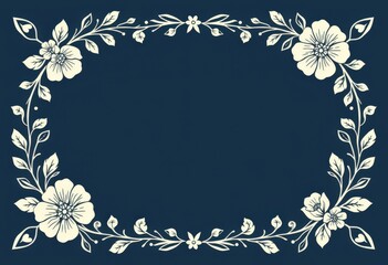 Wall Mural - frame with flowers