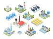 © MicroOne - Isometric industrial buildings. Factory, plants building with pipes and ladders. Various tanks chimneys warehouse. Flawless industry vector elements © MicroOne - Isometric industrial buildings. Factory, plants building with pipes and ladders. Various tanks chimneys warehouse. Flawless industry vector elements