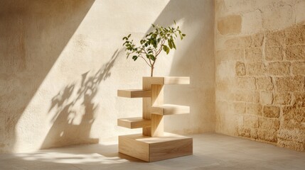 Fototapete - Discover how modern plant display structures enhance home aesthetics