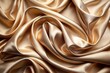 © Wanlop - Elegant Panoramic Photography of Soft Light Brown Satin Background Perfect for Modern Design and Aesthetic Projects, Ideal for Textures, Wallpapers, and Fashion Inspiration
