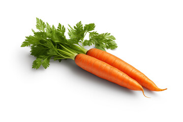 carrot isolated on white background.