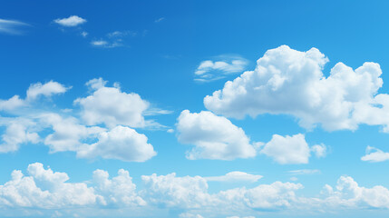 Wall Mural - sky background with tiny clouds. panorama sky background