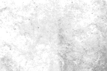Wall Mural - black halftone pattern texture grunge abstract on white background.