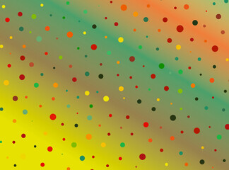 Wall Mural - pattern with colorful dots