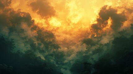 Smoke-filled skies over a dense forest reveal the toll of wildfires in a warming world. --ar 16:9 --v 6.1 Job ID: 95f9078a-7f28-4264-96cb-bd4f8e05d9e3