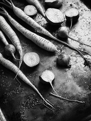 Poster - Carrots and Radishes