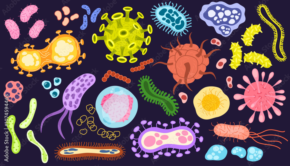 viruses-germs-and-bacteria-microorganism-types-illness-or-disease