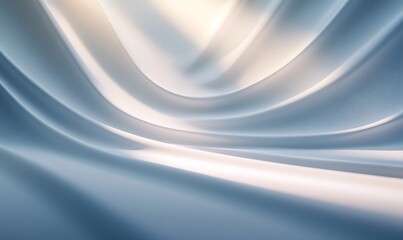 Poster - A soft, flowing texture with gentle curves and illuminated highlights, creating a tranquil and serene atmosphere.