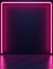 Wall Mural - room with pink curtains