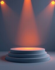 Wall Mural - spotlight on stage