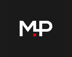 Wall Mural - m4p logo, mp logo, m4 logo design vector logo