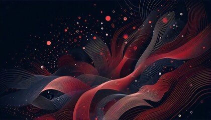 Wall Mural - Dark Red vector layout with flat lines. Decorative shining illustration with lines on abstract template. Smart design for your business advert.