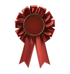 isolated red ribbon award banner