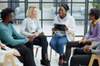 © Katsiaryna - professionals having training class in the office.