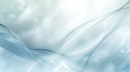 Abstract wave pattern in blue gradient with bokeh lights