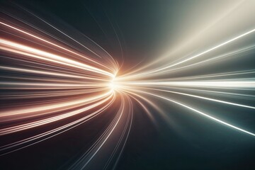 Wall Mural - dynamic abstract energy flow background with light waves and motion effects